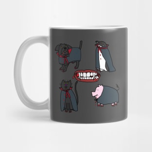 Halloween Horror Vampire Cute Animals Mug